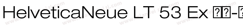 HelveticaNeue LT 53 Ex 常规字体转换